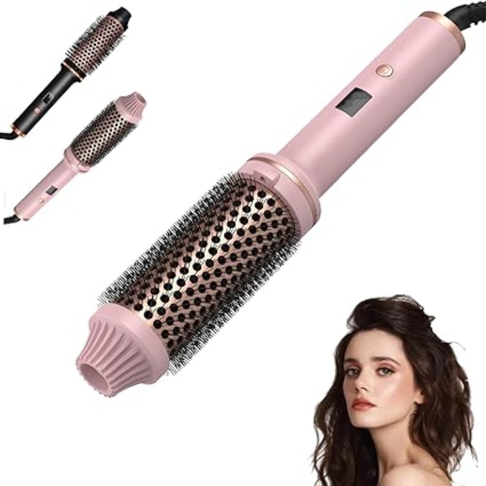Beauty Thermal Brush 3-in-1 Pro Negative Ion Two PTC Heaters Thermal Brush